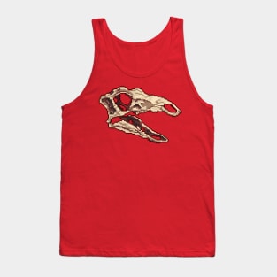 Stegosaurus skull Pixel Tank Top